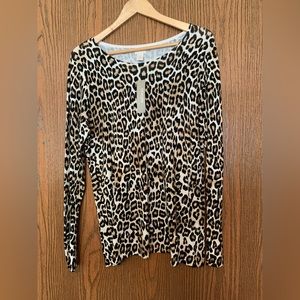 Chico’s animal print sweater size 2 NWT